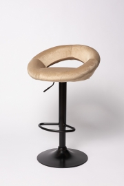 Барный стул BN-1009 Вельвет  бежевый 
